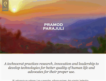 Tablet Screenshot of pramodparajuli.com